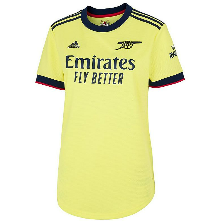 2021/22 Arsenal Women Away Yellow Soccer Jersey Shirt